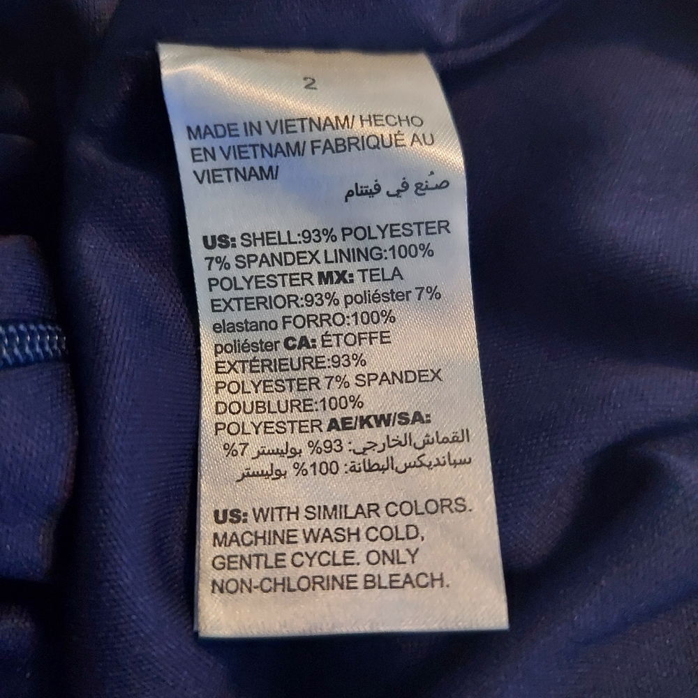 CHICOS's (12)Sz 2 Medallian Fully Lined dress Poly/ Spandex CAP sleeve MSRP $149 - Picture 5 of 7